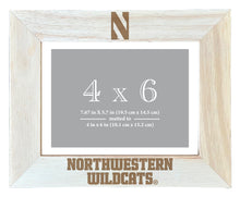 Load image into Gallery viewer, Northwestern University Wildcats Wooden Photo Frame Matted to 4 x 6 Inch
