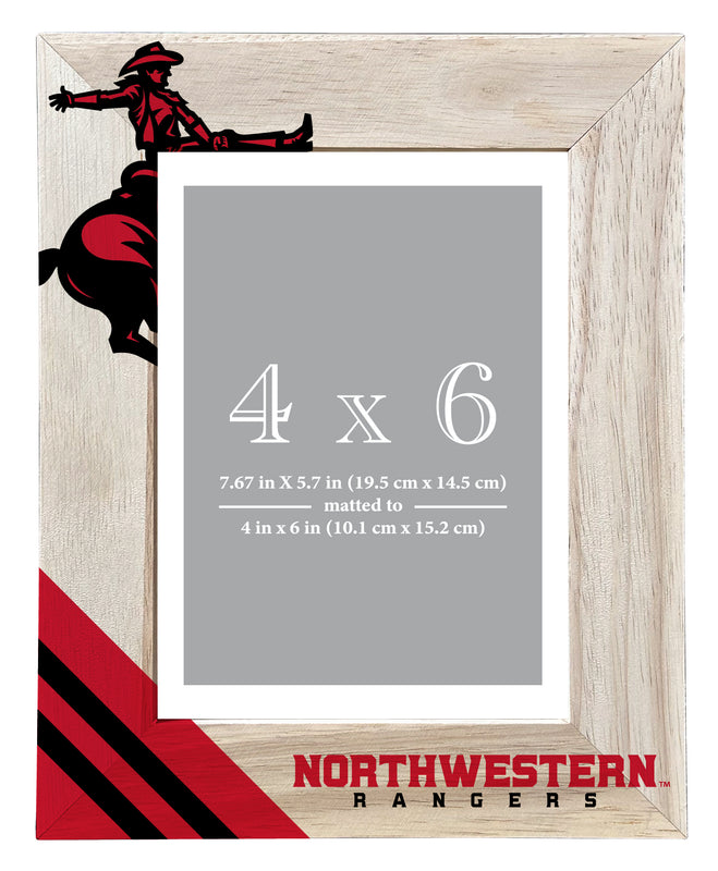 Northwestern Oklahoma State University Officially Licensed College Printed Wooden Photo Frame 4x6 – Vertical Display