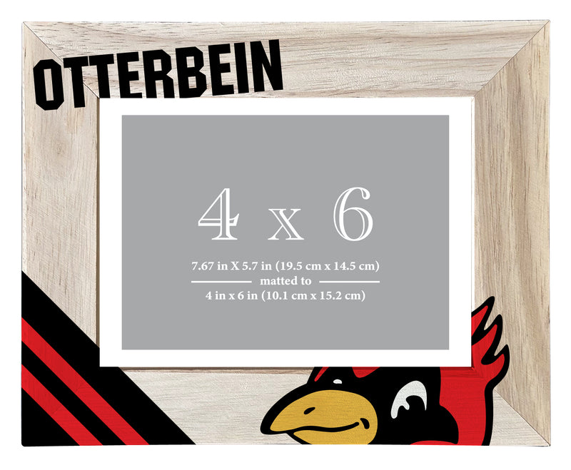Otterbein University Officially Licensed College Printed Wooden Photo Frame 4x6 – Horizontal Display