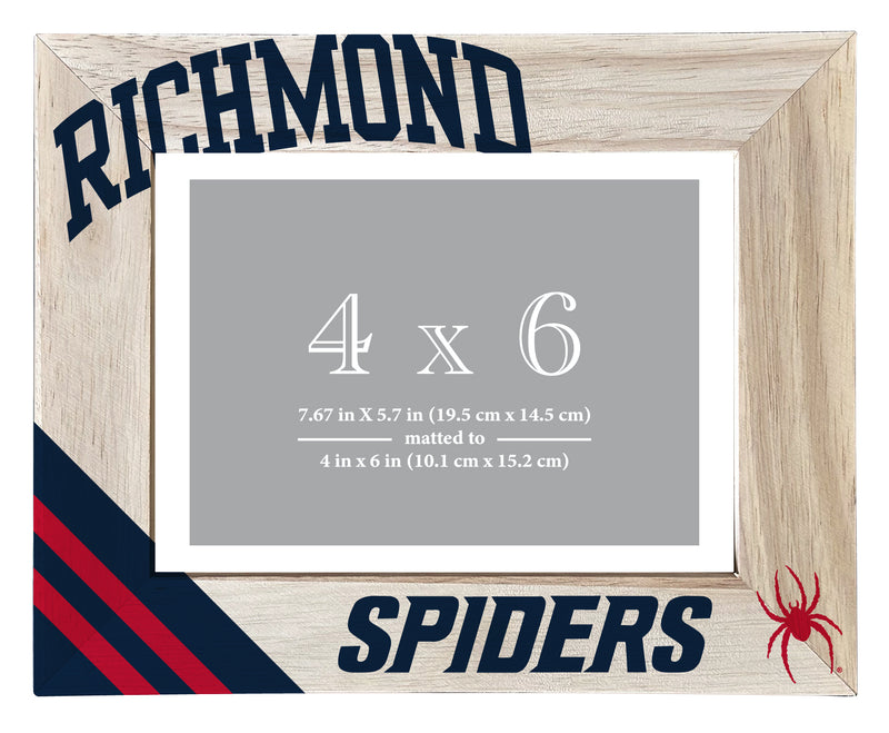 Richmond Spiders Officially Licensed College Printed Wooden Photo Frame 4x6 – Horizontal Display