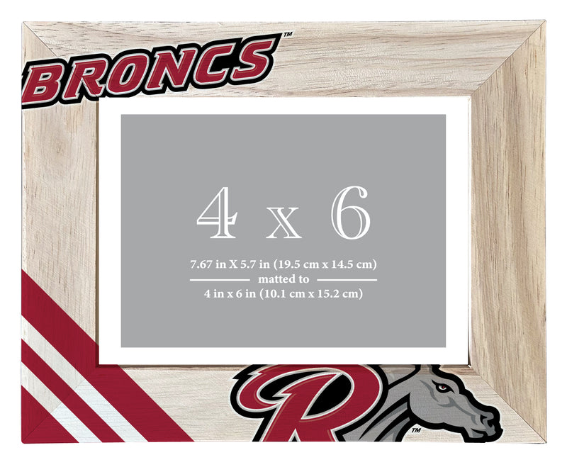 Rider University Broncs Officially Licensed College Printed Wooden Photo Frame 4x6 – Horizontal Display