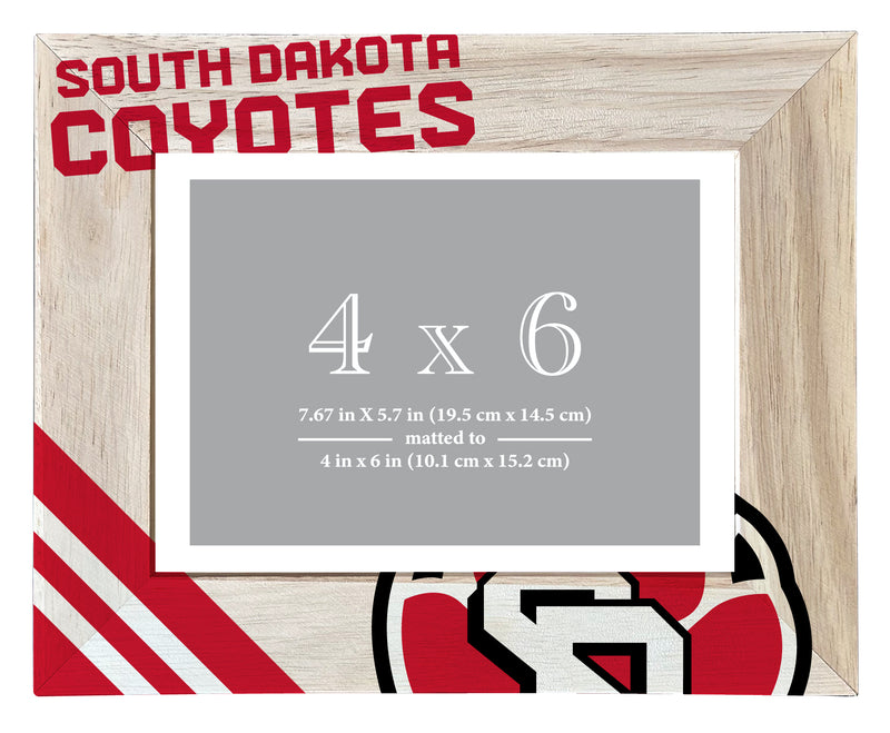 South Dakota Coyotes Officially Licensed College Printed Wooden Photo Frame 4x6 – Horizontal Display