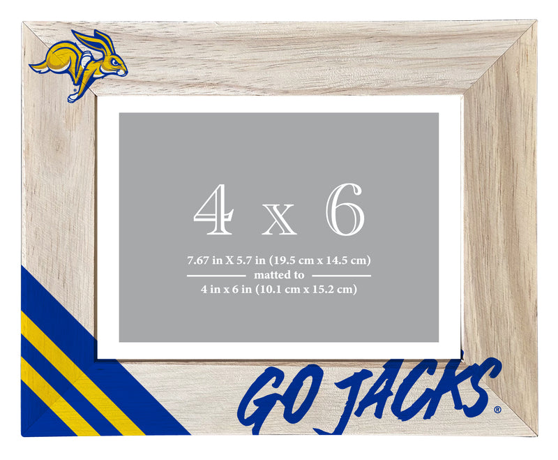 South Dakota State Jackrabbits Officially Licensed College Printed Wooden Photo Frame 4x6 – Horizontal Display