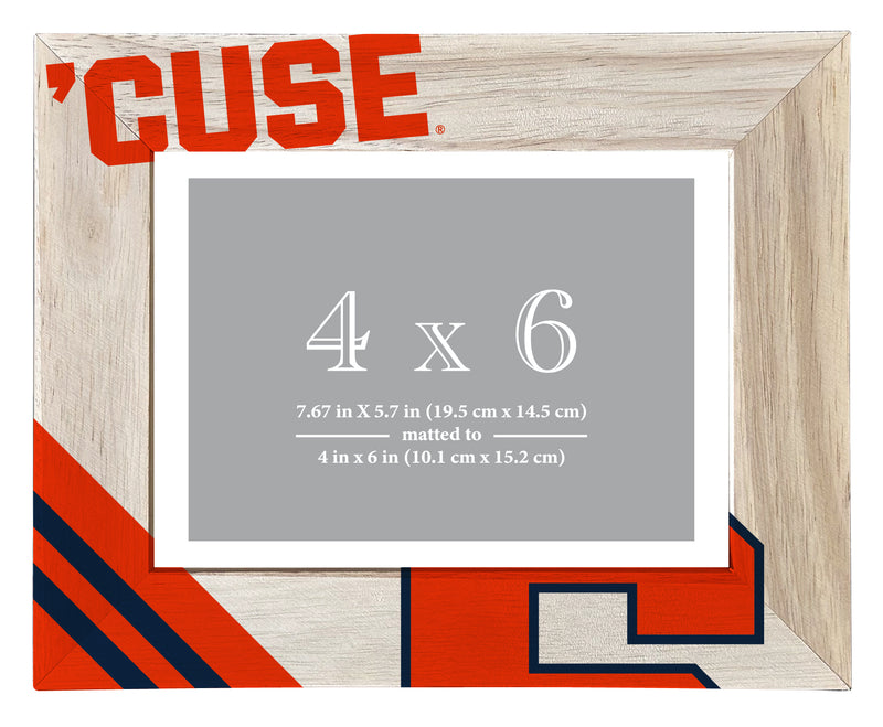 Syracuse Orange Officially Licensed College Printed Wooden Photo Frame 4x6 – Horizontal Display