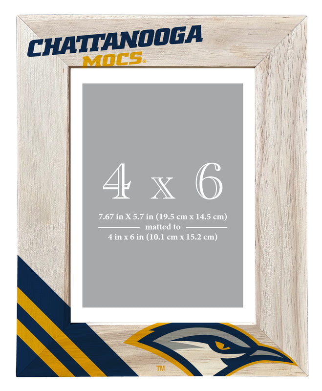University of Tennessee at Chattanooga Officially Licensed College Printed Wooden Photo Frame 4x6 – Vertical Display