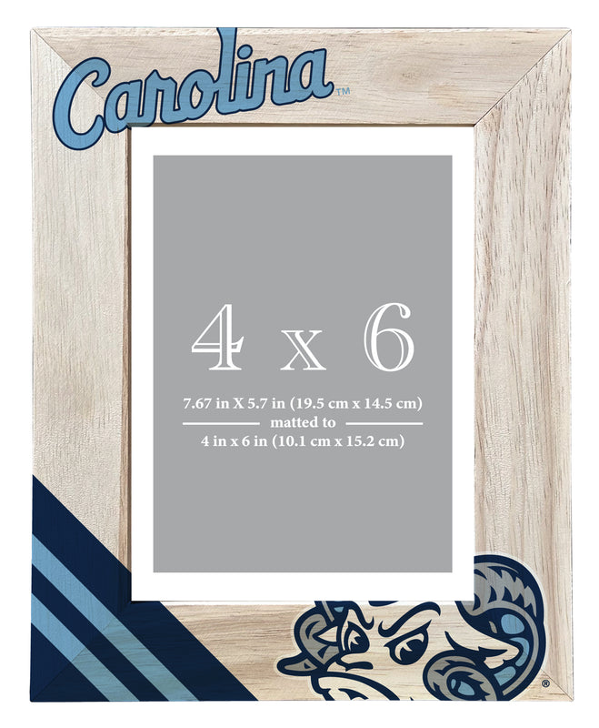 UNC Tar Heels Officially Licensed College Printed Wooden Photo Frame 4x6 – Vertical Display