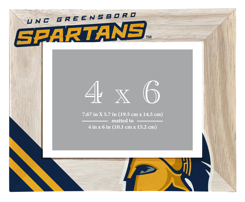North Carolina Greensboro Spartans Officially Licensed College Printed Wooden Photo Frame 4x6 – Horizontal Display