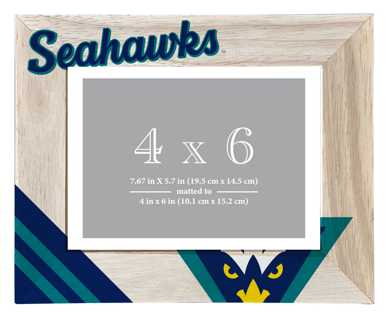 North Carolina Wilmington Seahawks Officially Licensed College Printed Wooden Photo Frame 4x6 – Horizontal Display