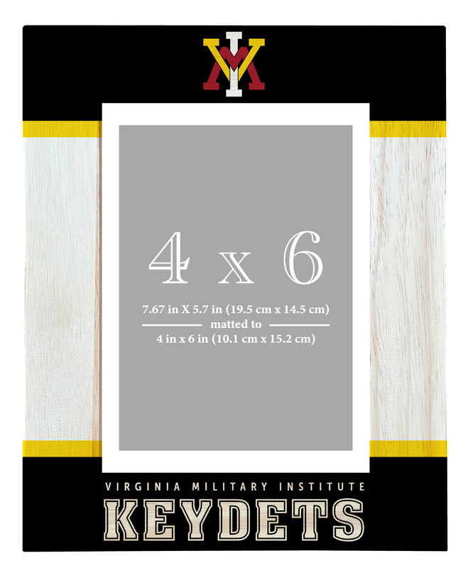 VMI Keydets Wooden Photo Frame - 4 x 6 Inch - Elegant Matted Display for Memories