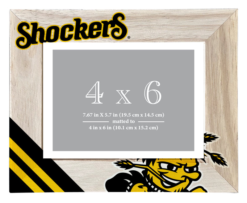 Wichita State Shockers Officially Licensed College Printed Wooden Photo Frame 4x6 – Horizontal Display