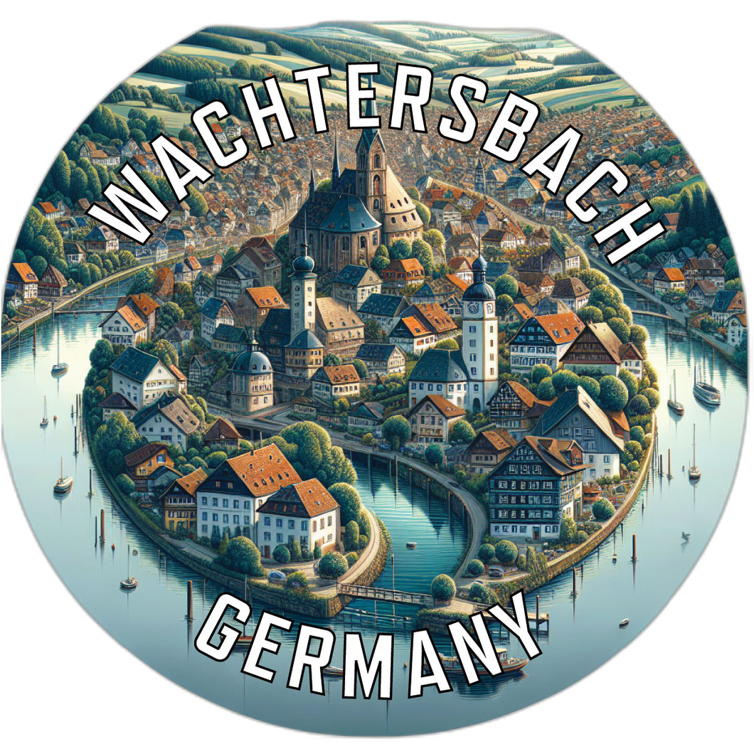 Wachtersbach Germany Souvenir Die Cut Flat Magnet 6-Inch