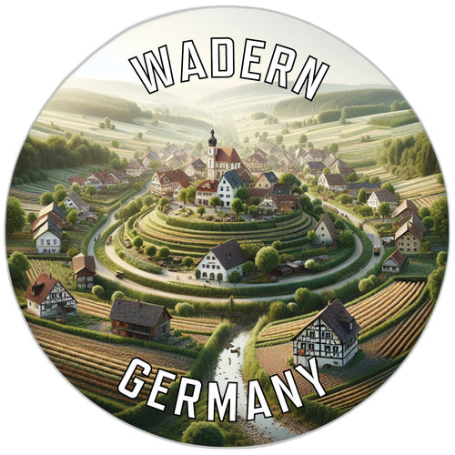 Wadern Germany Souvenir Die Cut Flat Magnet 2-Inch
