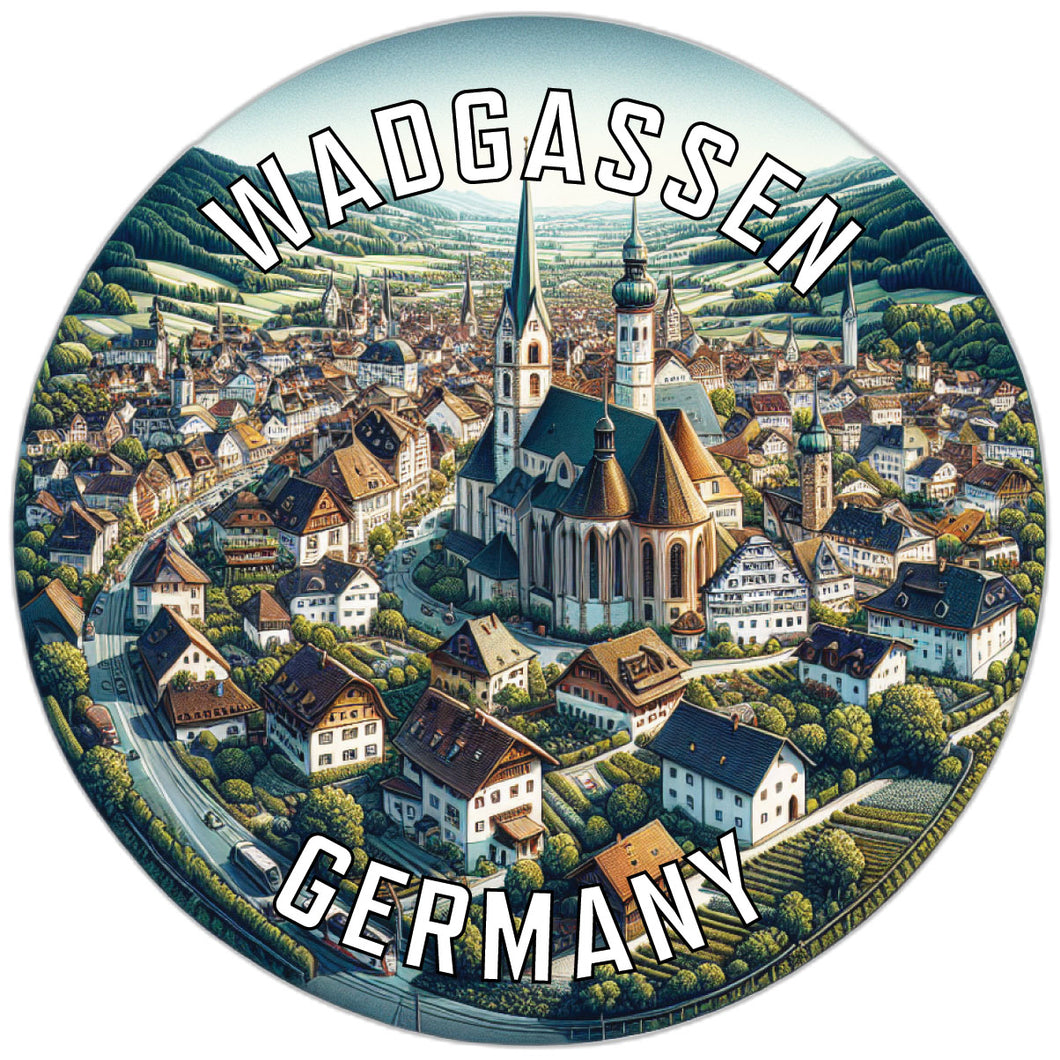 Wadgassen Germany Souvenir Die Cut Flat Magnet 2-Inch
