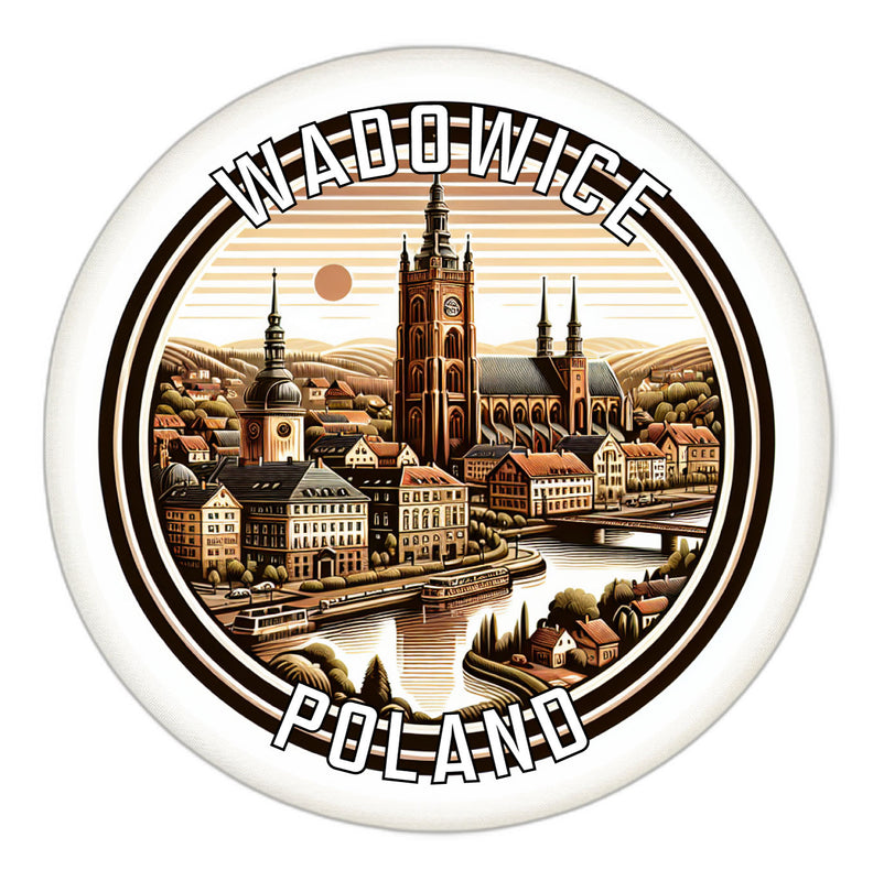 Wadowice Poland Souvenir Die Cut Flat Magnet 2-Inch