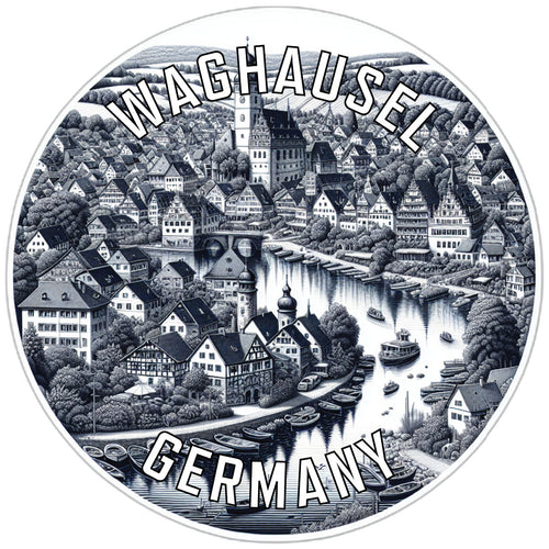 Waghausel Germany Souvenir Die Cut Flat Magnet 6-Inch