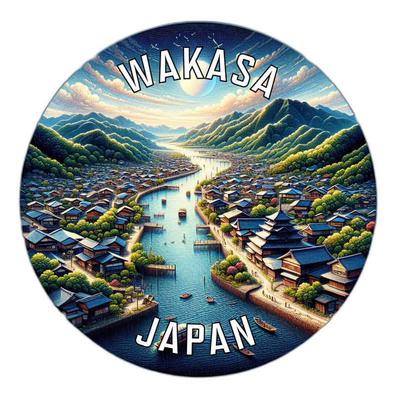 Wakasa Japan Souvenir Die Cut Flat Magnet 2-Inch