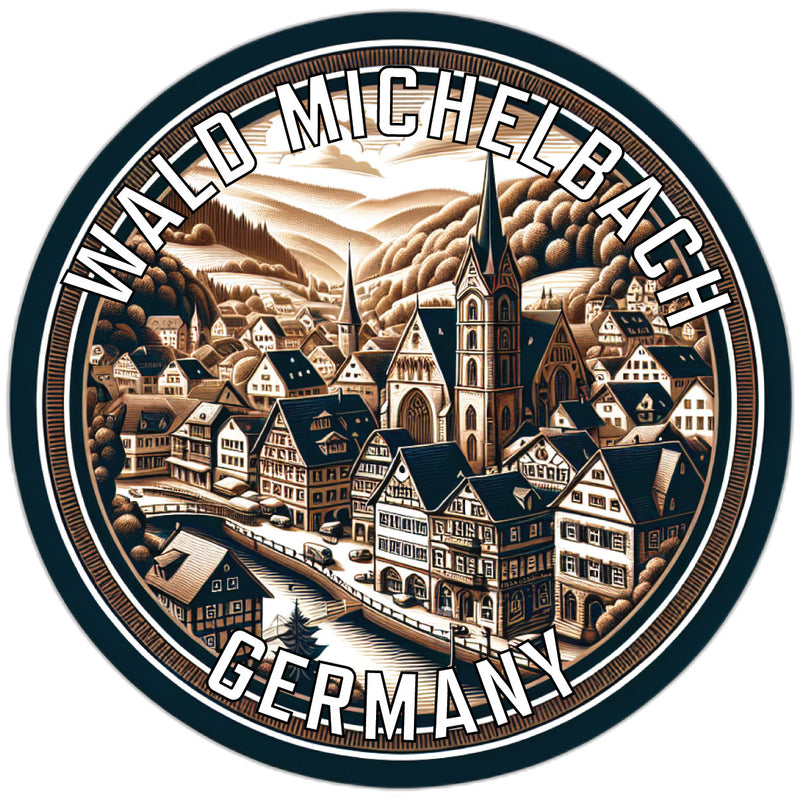 Wald Michelbach Germany Souvenir Die Cut Flat Magnet 2-Inch