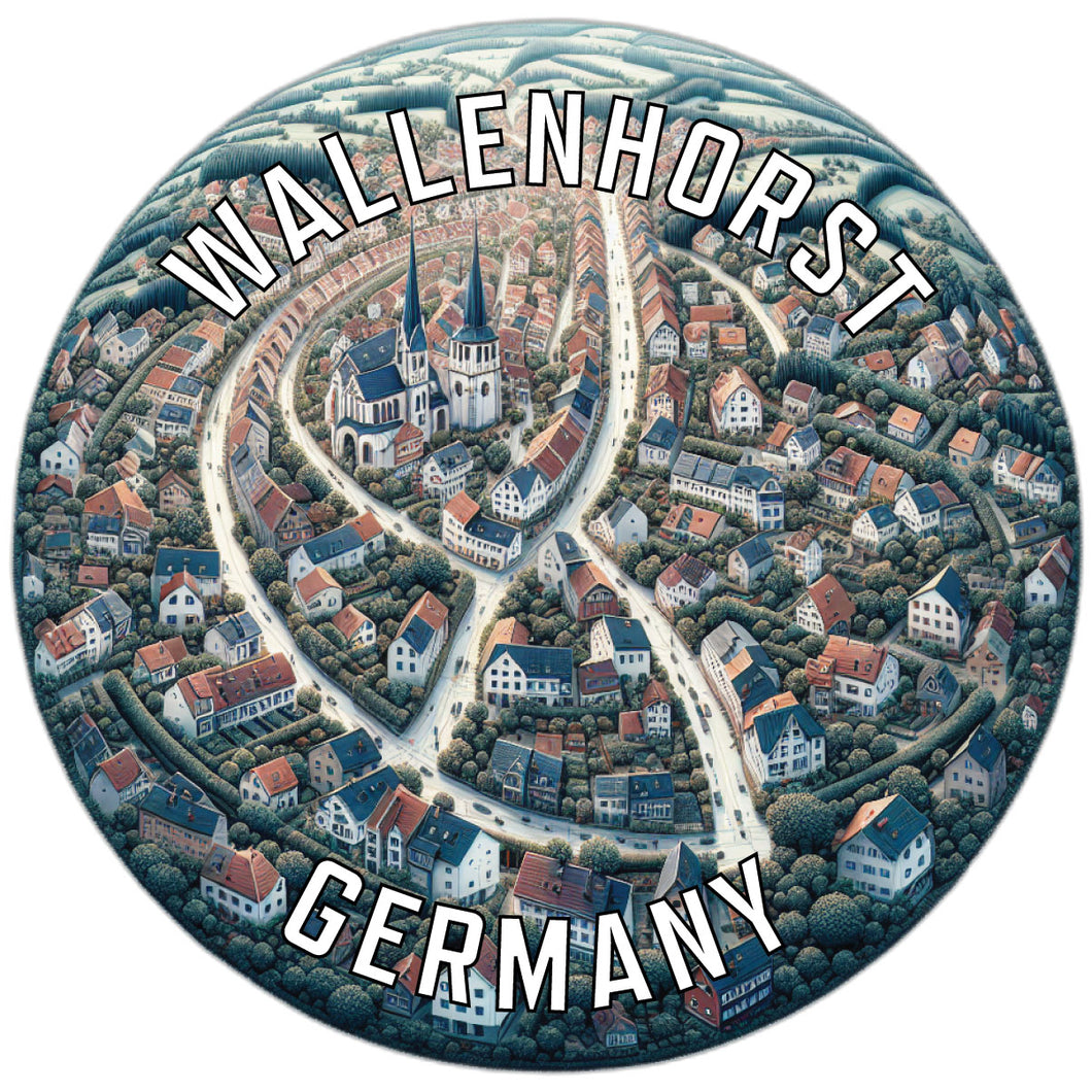 Wallenhorst Germany Souvenir Die Cut Flat Magnet 6-Inch