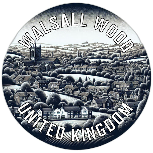 Walsall Wood United Kingdom Souvenir Die Cut Flat Magnet 6-Inch