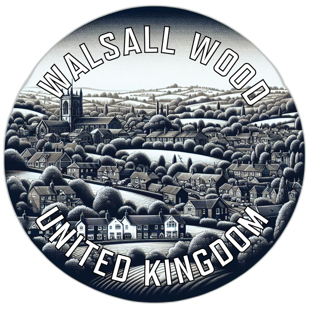 Walsall Wood United Kingdom Souvenir Die Cut Flat Magnet 6-Inch