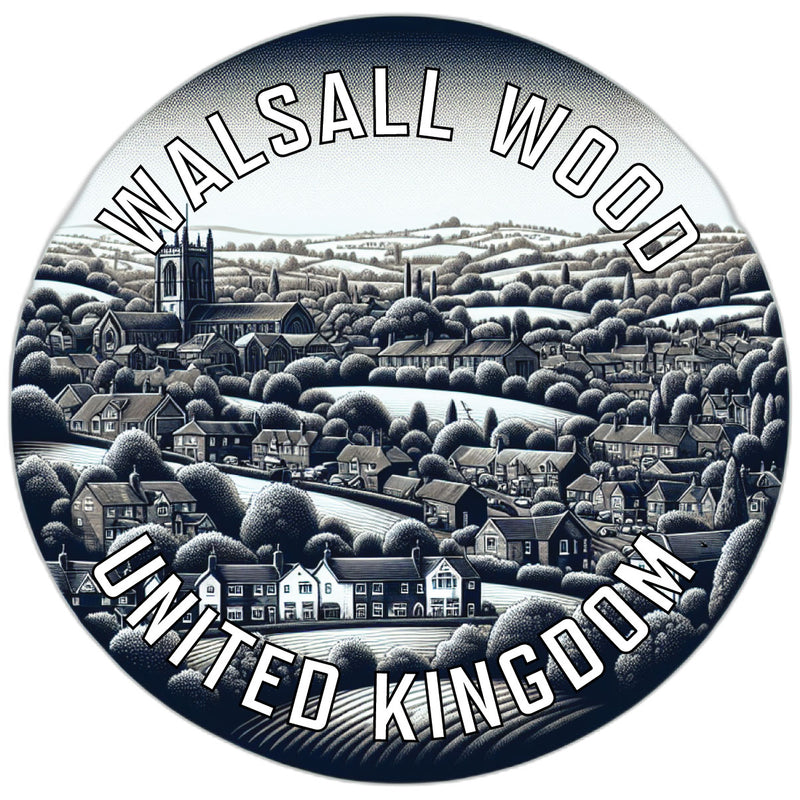 Walsall Wood United Kingdom Souvenir Die Cut Flat Magnet 6-Inch