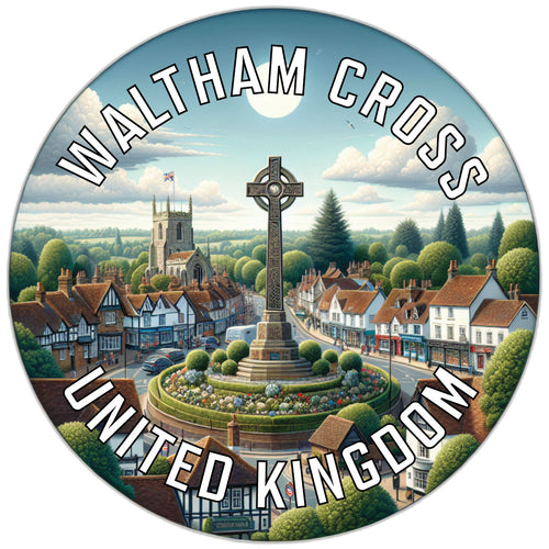 Waltham Cross United Kingdom Souvenir Vinyl Decal Sticker 2-Inch