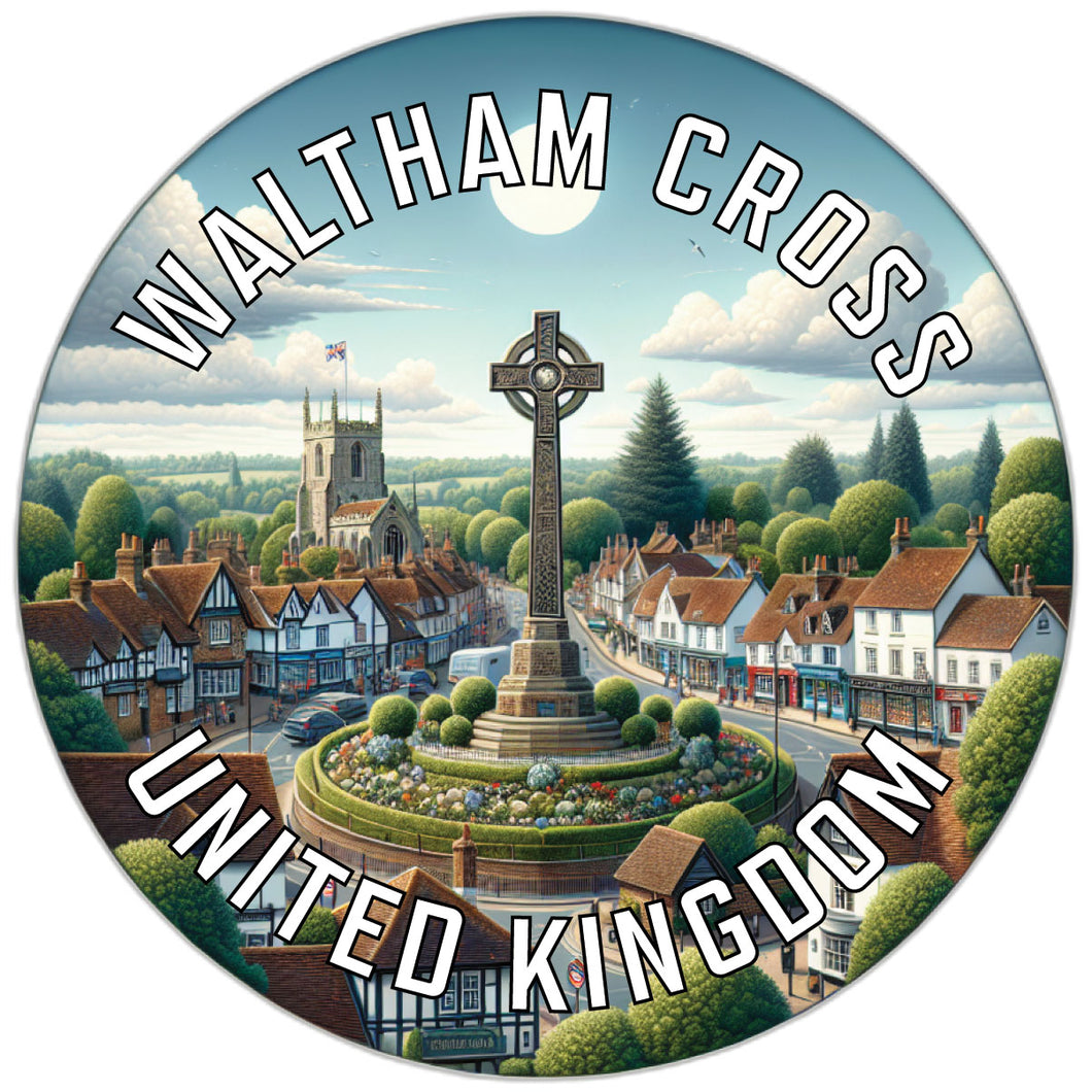 Waltham Cross United Kingdom Souvenir Vinyl Decal Sticker 2-Inch
