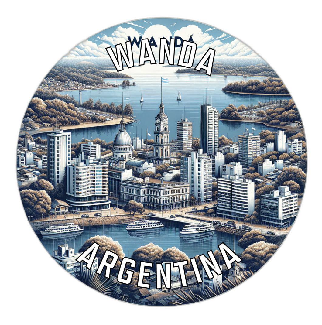 Wanda Argentina Souvenir Die Cut Flat Magnet 6-Inch