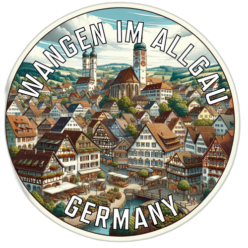 Wangen im Allgau Germany Souvenir Vinyl Decal Sticker 6-Inch