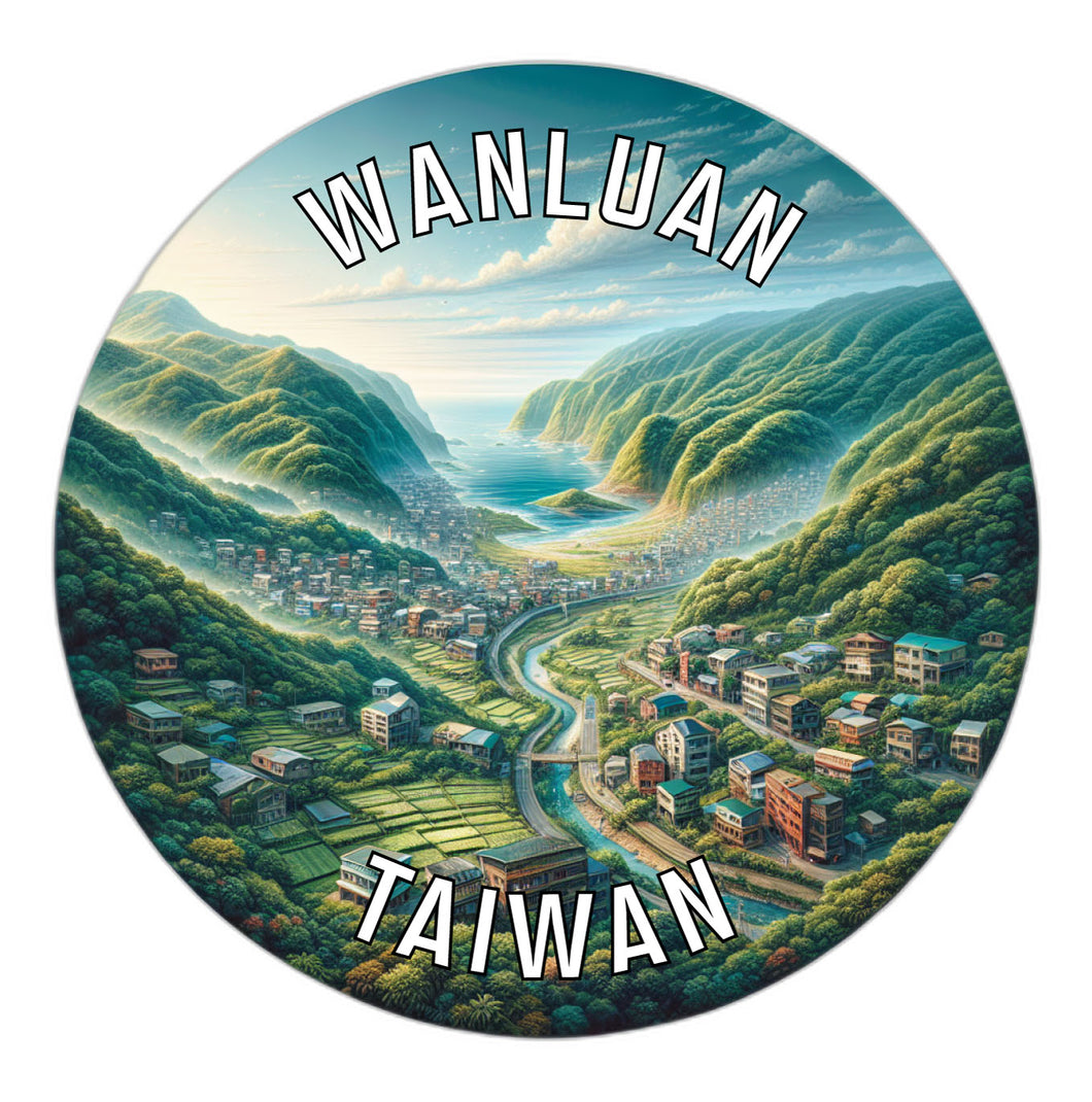 Wanluan Taiwan Souvenir Vinyl Decal Sticker 2-Inch