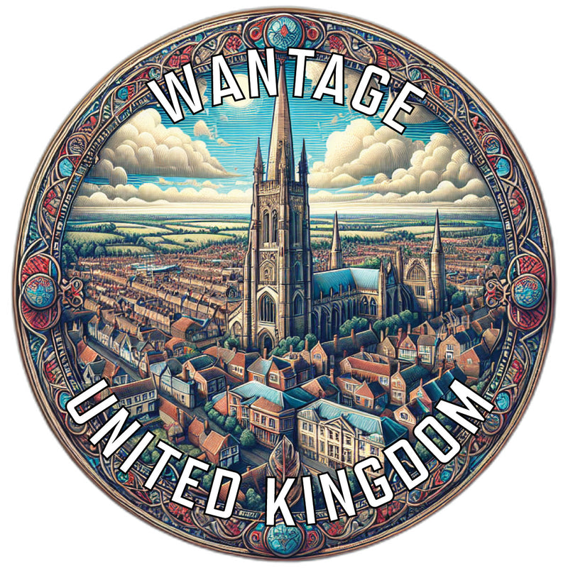 Wantage United Kingdom Souvenir Die Cut Flat Magnet 2-Inch