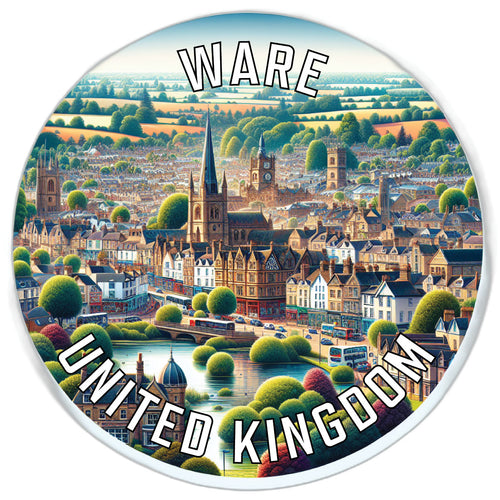 Ware United Kingdom Souvenir Vinyl Decal Sticker 2-Inch