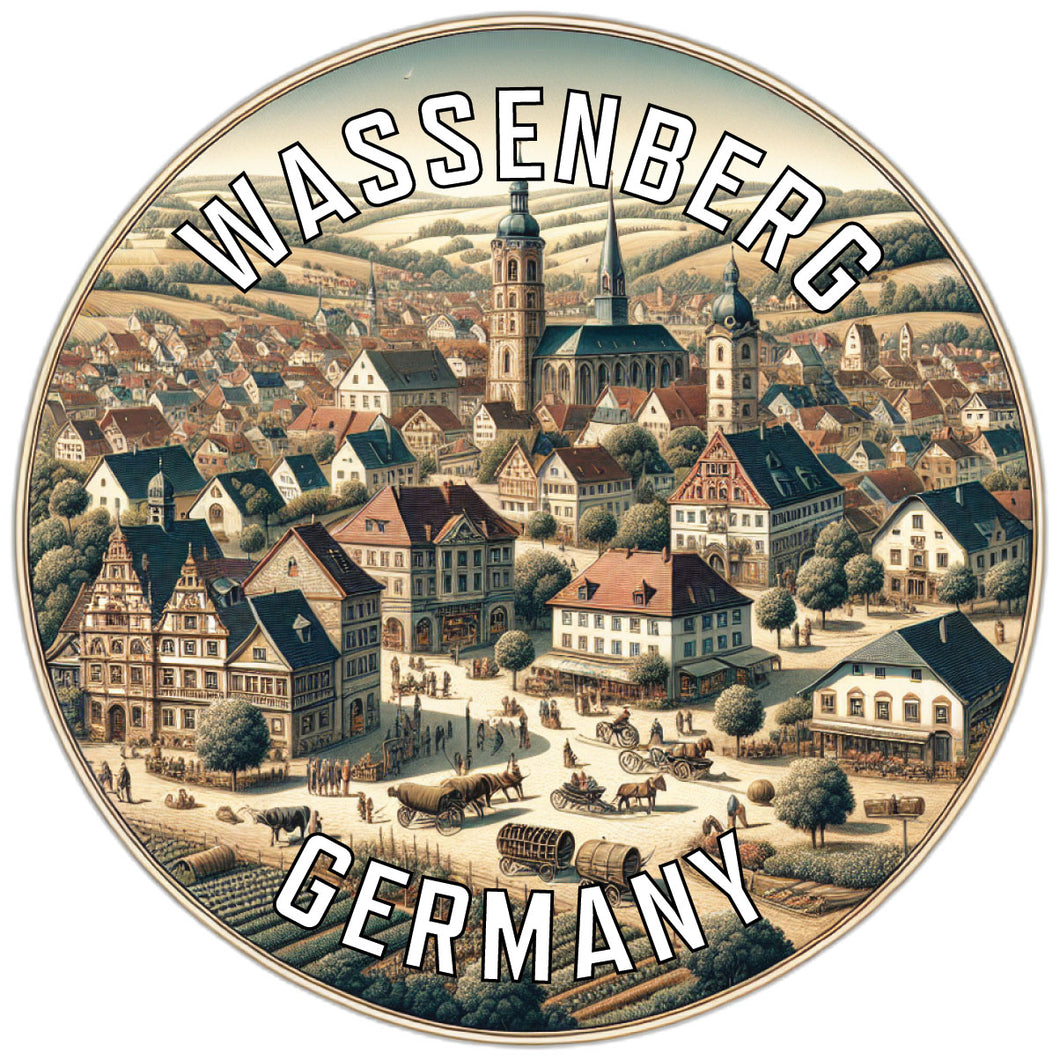 Wassenberg Germany Souvenir Vinyl Decal Sticker 2-Inch
