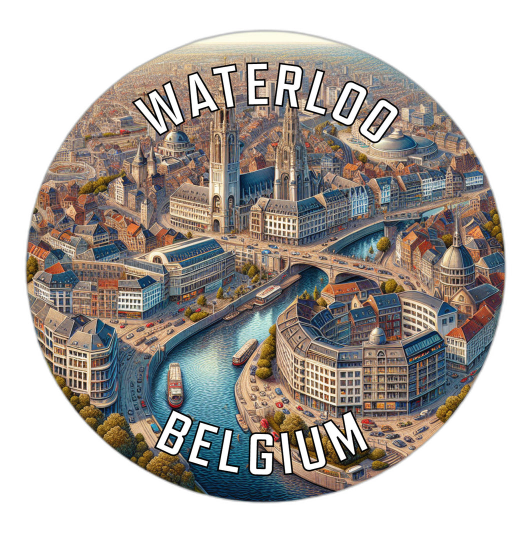 Waterloo Belgium Souvenir Vinyl Decal Sticker 4-Inch
