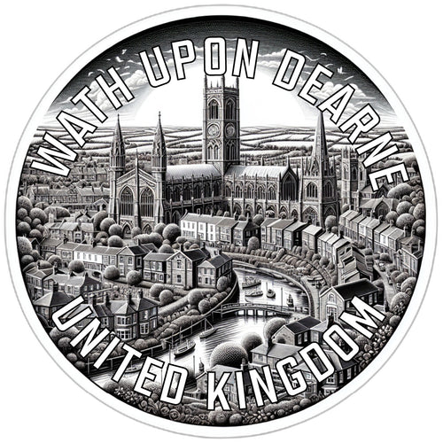 Wath upon Dearne United Kingdom Souvenir Die Cut Flat Magnet 2-Inch