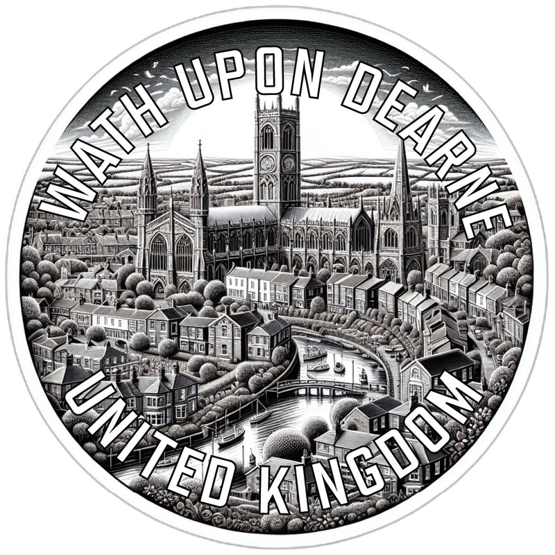 Wath upon Dearne United Kingdom Souvenir Die Cut Flat Magnet 2-Inch