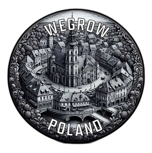 Wegrow Poland Souvenir Vinyl Decal Sticker 6-Inch