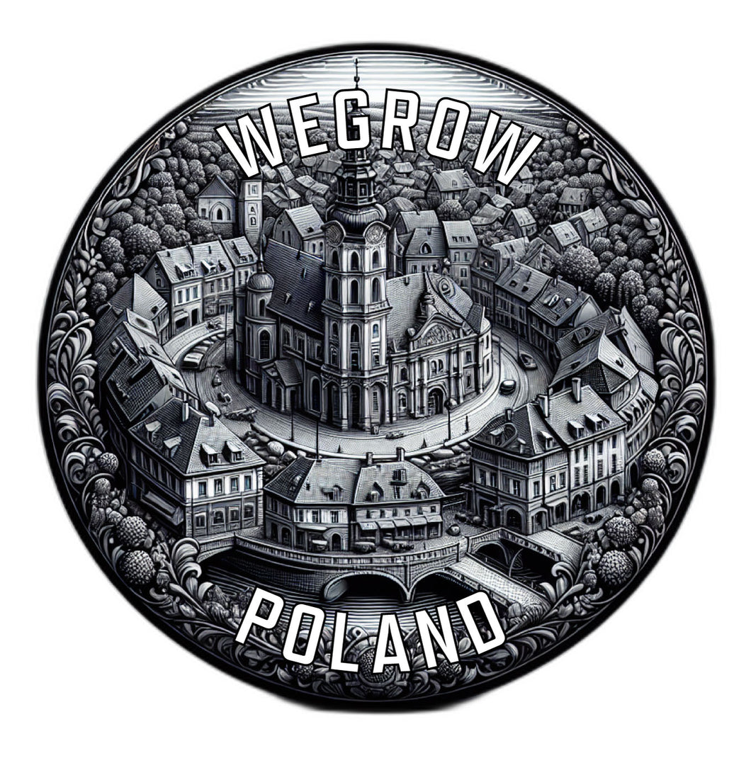 Wegrow Poland Souvenir Vinyl Decal Sticker 6-Inch