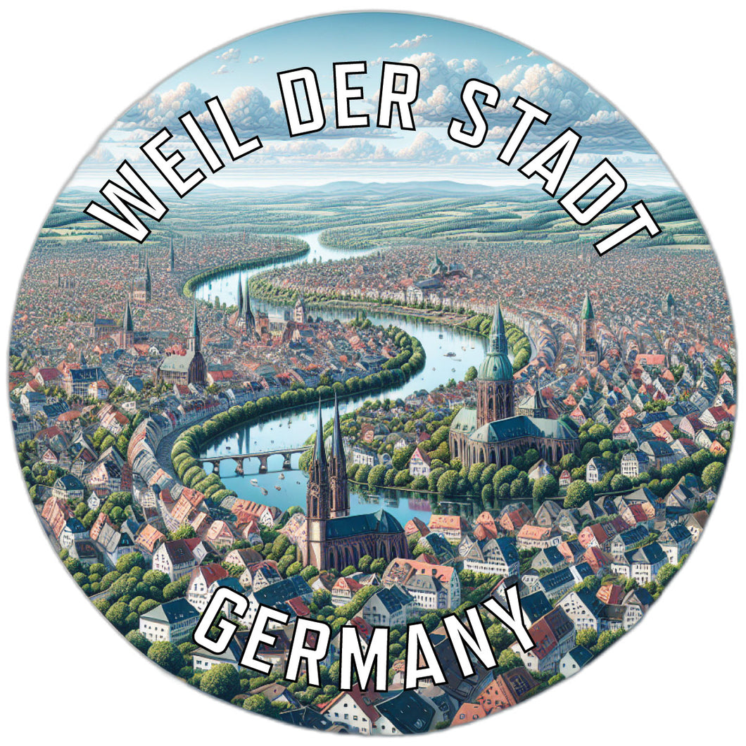 Weil der Stadt Germany Souvenir Vinyl Decal Sticker 2-Inch