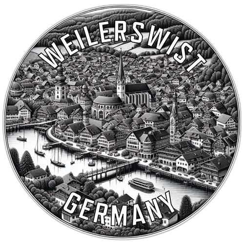 Weilerswist Germany Souvenir Die Cut Flat Magnet 6-Inch