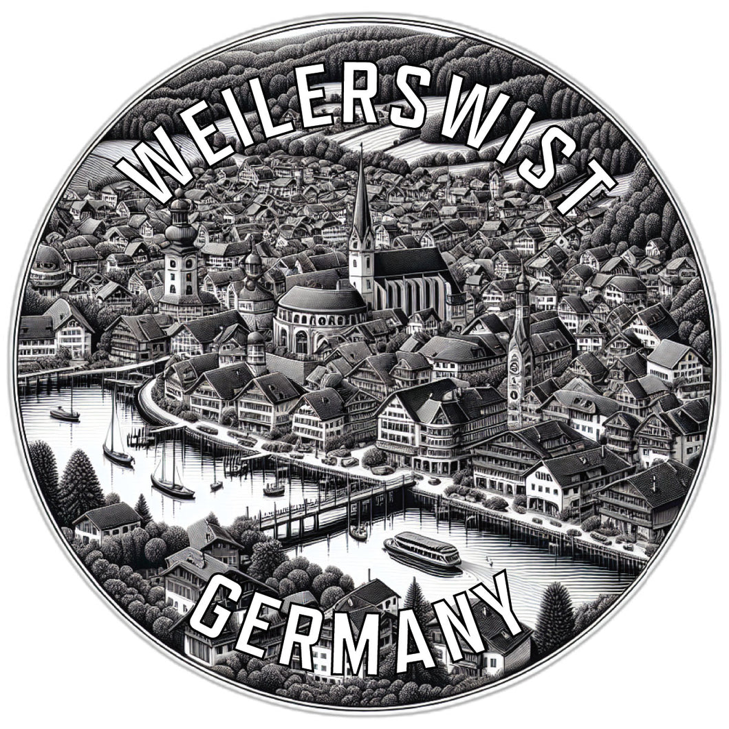 Weilerswist Germany Souvenir Die Cut Flat Magnet 6-Inch