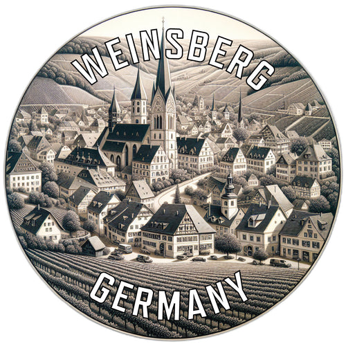Weinsberg Germany Souvenir Die Cut Flat Magnet 2-Inch