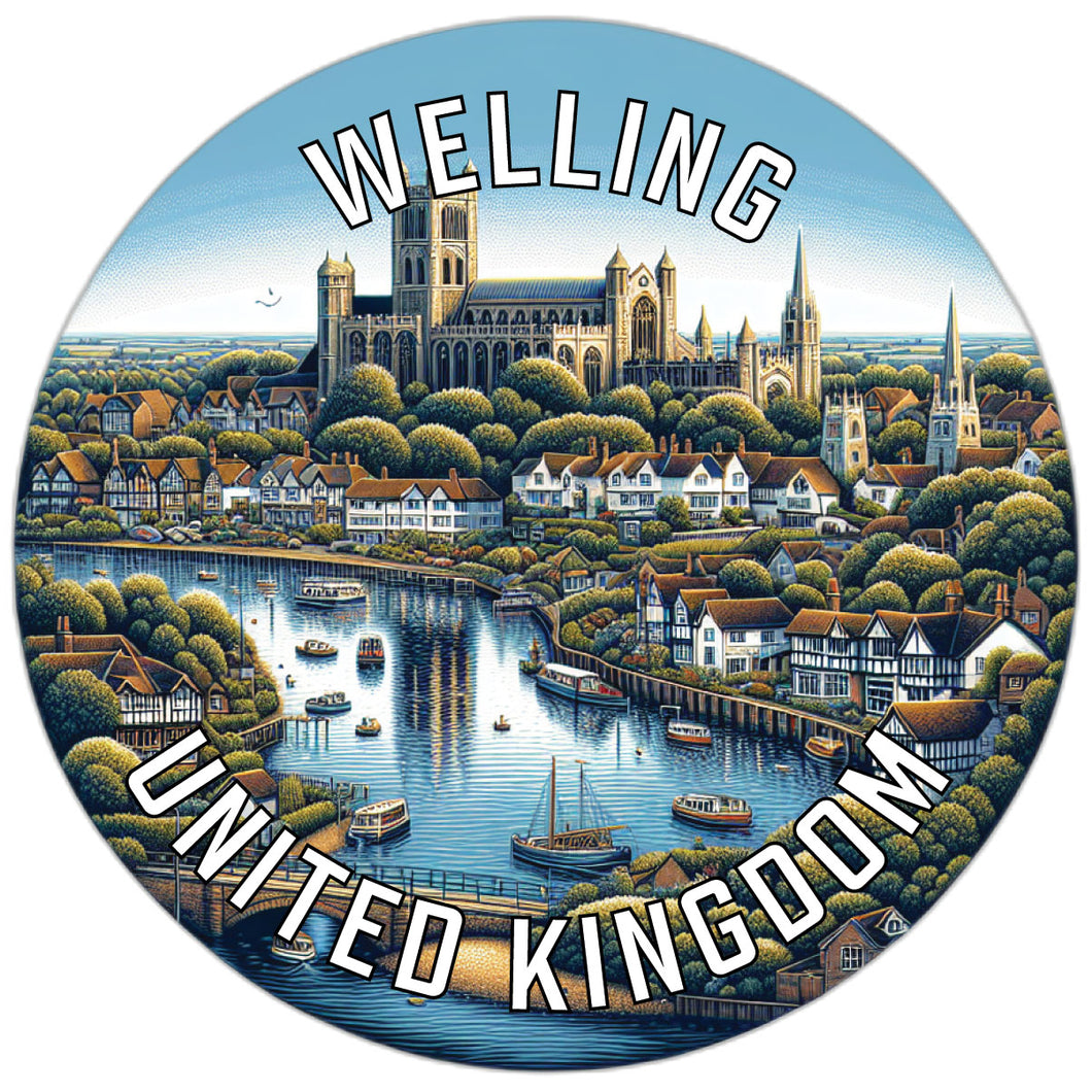 Welling United Kingdom Souvenir Die Cut Flat Magnet 4-Inch
