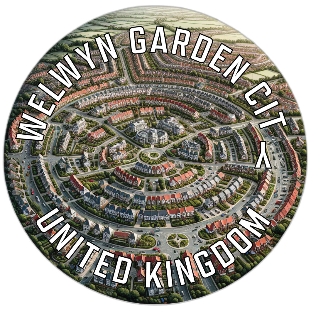 Welwyn Garden City United Kingdom Souvenir Vinyl Decal Sticker 6-Inch