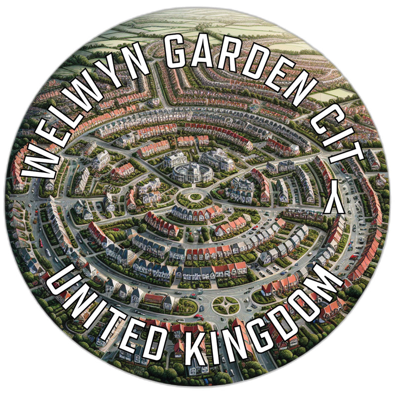 Welwyn Garden City United Kingdom Souvenir Vinyl Decal Sticker 6-Inch