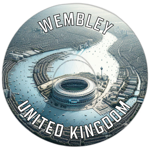 Wembley United Kingdom Souvenir Die Cut Flat Magnet 2-Inch
