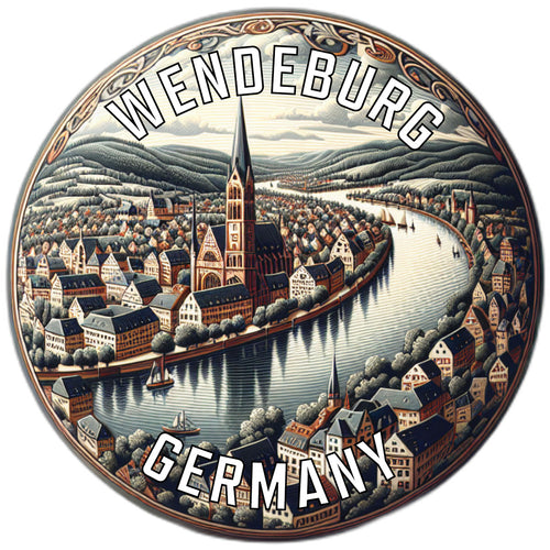 Wendeburg Germany Souvenir Vinyl Decal Sticker 6-Inch