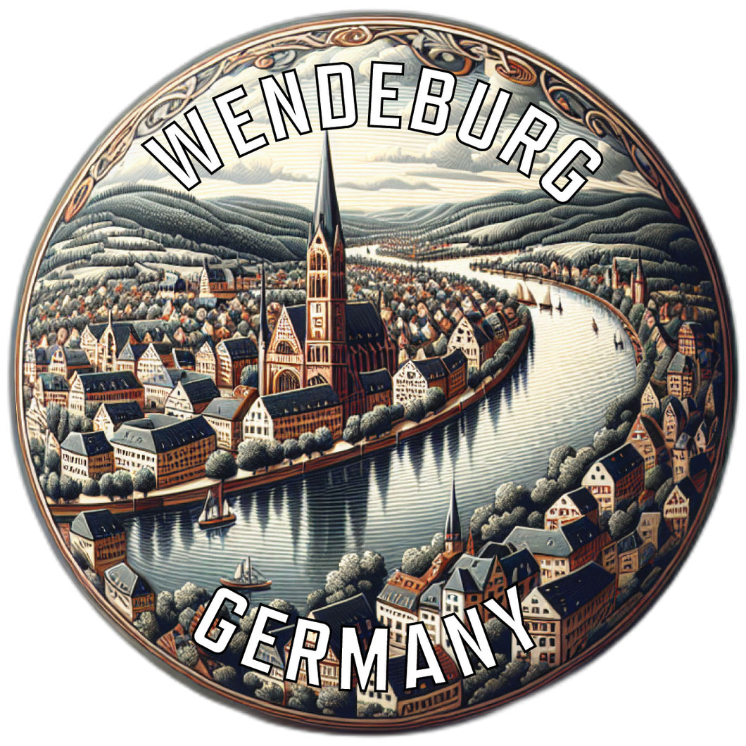 Wendeburg Germany Souvenir Vinyl Decal Sticker 6-Inch