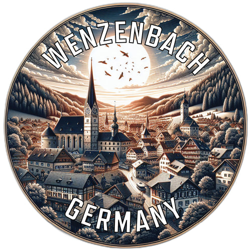 Wenzenbach Germany Souvenir Die Cut Flat Magnet 2-Inch