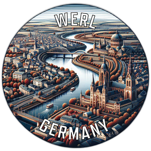 Werl Germany Souvenir Vinyl Decal Sticker 6-Inch